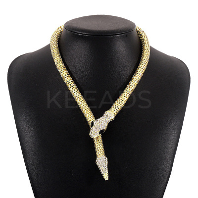 Alloy Popcorn Chain Necklaces NJEW-Z020-01B-LG-1