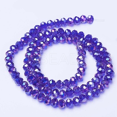Electroplate Glass Beads Strands LS-EGLA-A034-T10mm-B15-1