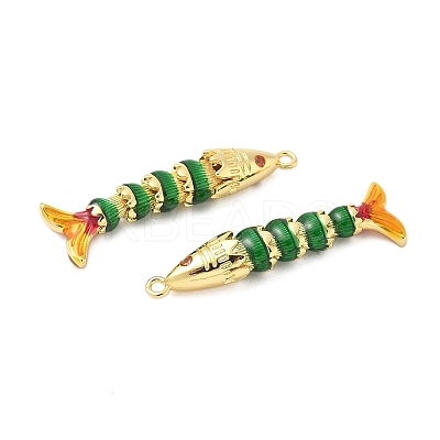 Brass Micro Pave Cubic Zirconia Enamel Pendants KK-G539-02G-03-1