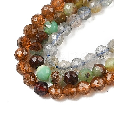 Natural Mixed Gemstone Beads Strands G-G161-A15-03-1