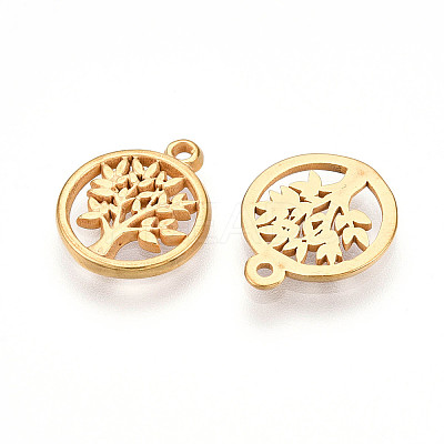 304 Stainless Steel Charms STAS-N109-90G-1