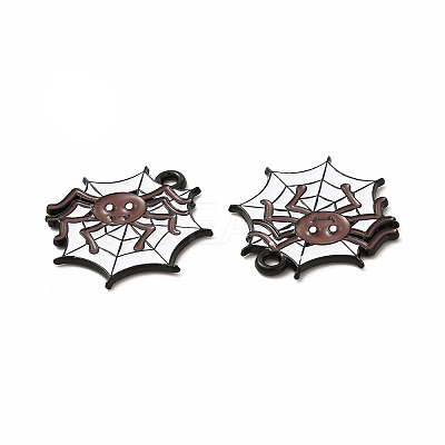 Rack Plating Halloween Alloy Enamel Pendants LS-FIND-G054-16EB-02-1