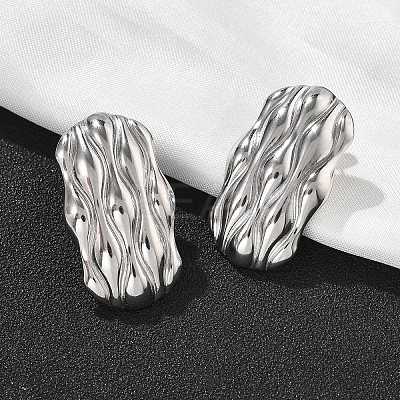 304 Stainless Steel Studs Earrings for Women EJEW-K306-27P-1