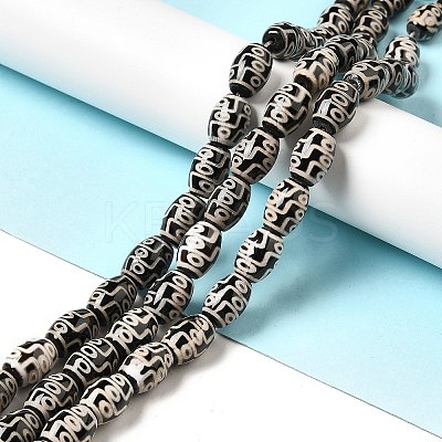 Tibetan Style dZi Beads Strands G-F726-A11-1