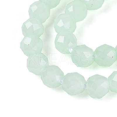 Imitation Jade Glass Beads Strands GLAA-T028-4mm-11G-1