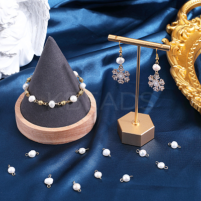 30Pcs Natural Cultured Freshwater Pearl Connector Charms FIND-SC0005-40-1