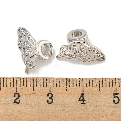 Brass Cubic Zirconia Beads KKB-L215-023P-1