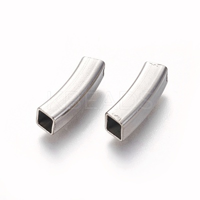 Tarnish Resistant 304 Stainless Steel Tube Beads STAS-L226-057F-P-1