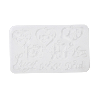 Heart & Word Love DIY Pendant Silicone Molds SIMO-Q001-02D-1