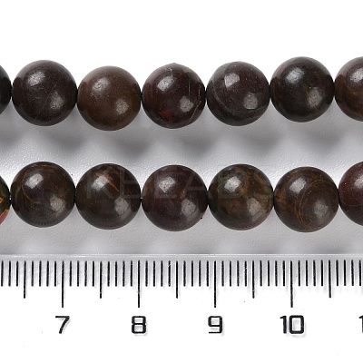 Natural Polychrome Jasper/Picasso Stone/Picasso Jasper Beads Strands LS-G-C160-01-8mm-1