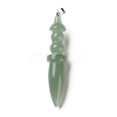 Natural Green Aventurine Big Pendants G-H338-03P-07-1