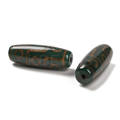 Tibetan Style dZi Beads TDZI-R002-02B-1