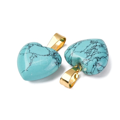 Synthetic Turquoise Pendants G-I311-A33-G-1
