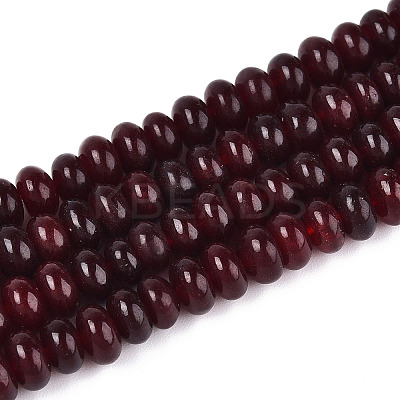Dyed Natural White Jade Beads Strands G-T139-59A-01-1