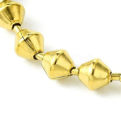 Ion Plating(IP) 304 Stainless Steel Bead Necklaces NJEW-C053-01G-1