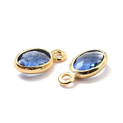 Eco-Friendly Brass with Glass Pendants LS-KK-K268-01B-1