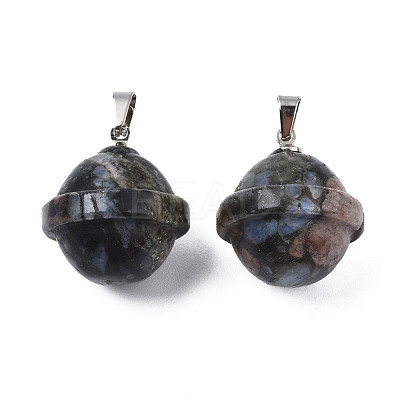 Natural Glaucophane Pendants PORC-T132-053A-1