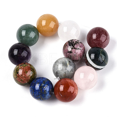 Natural Mixed Stone Beads Strands G-N353-01A-01-1