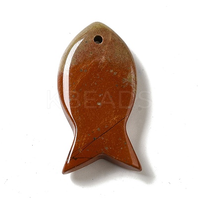 Natural Red Jasper Pendants G-G932-B06-1