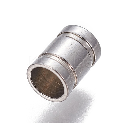 Tarnish Resistant 201 Stainless Steel Cord Ends X-STAS-P239-10P-1