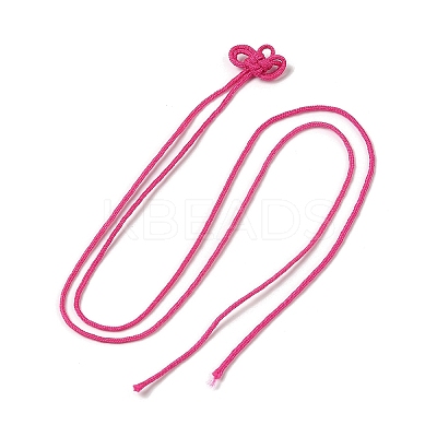 Nylon Lucky Knot Cord Amulet Yuki Pendant Decorations LS-AJEW-NH0001-01E-1