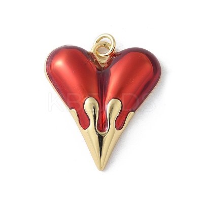 Brass Enamel Pendants KK-D336-09G-02D-1
