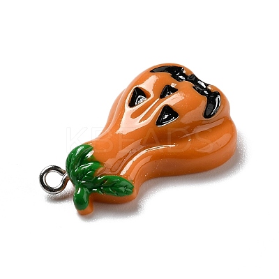 Halloween Opaque Resin Pendants RESI-B011-17-1