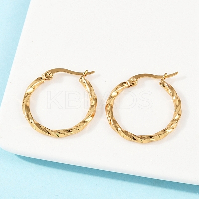 201 Stainless Steel Hoop Earrings X-EJEW-I245-07B-1