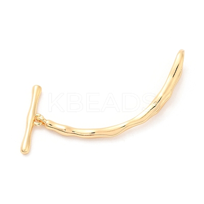 Brass Toggle Clasps KK-F860-37G-1