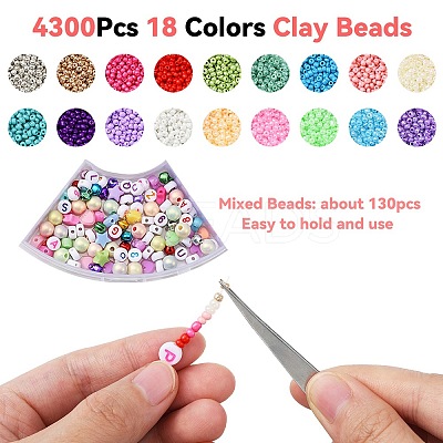 DIY Stretch Bracelet Making Kit DIY-YW0007-65-1