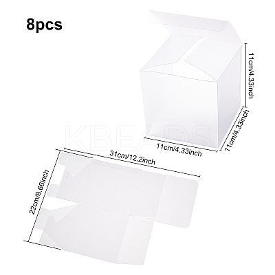 Frosted PVC Rectangle Favor Box Candy Treat Gift Box CON-BC0006-38-1