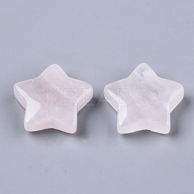 Natural Rose Quartz Star Shaped Worry Stones G-T132-002A-06-1