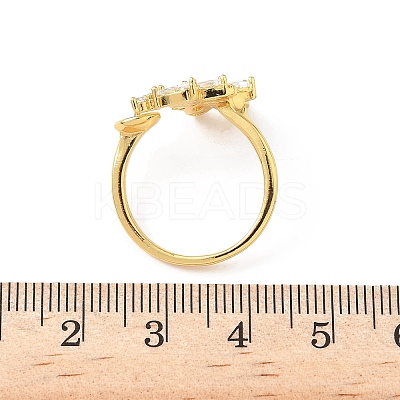 Brass Pave Clear Cubic Zirconia Earring Findings KK-D369-10G-1