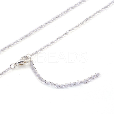 304 Stainless Steel Alps Pendant Necklaces NJEW-Z001-01S-1
