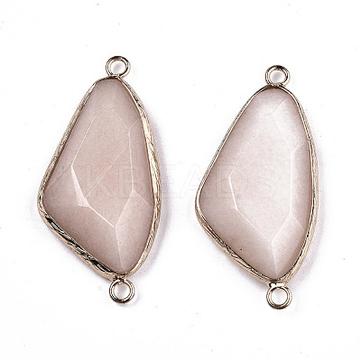 Natural White Jade Links Connectors G-T131-45D-1