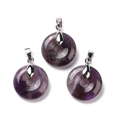 Natural Amethyst Pendants G-E059-01P-02-1