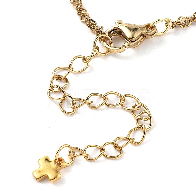 2Pcs 2 Colors 304 Stainless Steel Singapore Chain Bracelet Making AJEW-JB01332-1
