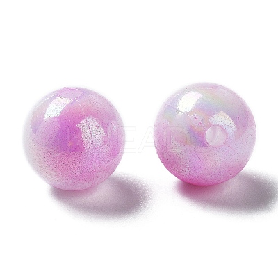 Two Tone Opaque Acrylic Beads SACR-P024-01B-W04-1