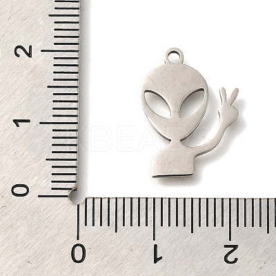 201 Stainless Steel Pendants STAS-R136-04P-1