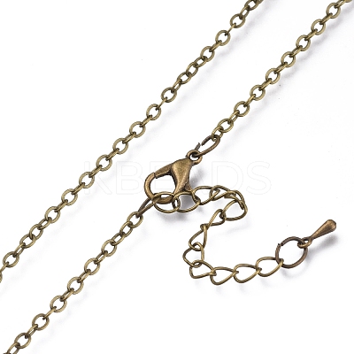 Glass Pendant Necklace NJEW-D281-C-M-1