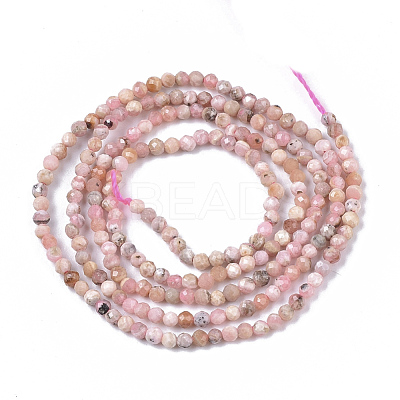 Natural Rhodochrosite Beads Strands G-S361-2mm-015-1