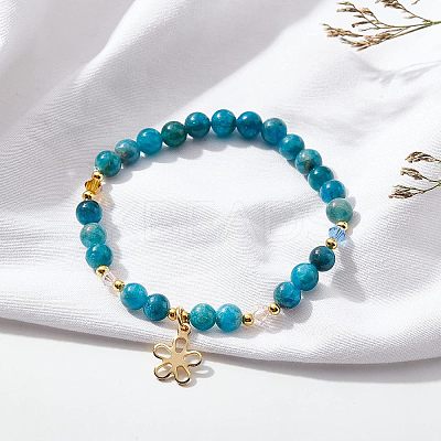 Natural Apatite Beads Strands G-OC0002-60A-1