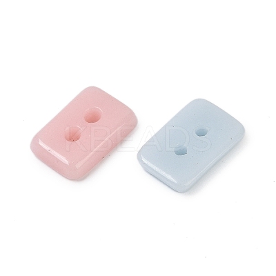 2-Hole Glass Buttons PORC-R010-06-1
