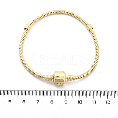 Brass Snake Chain Link Bracelets for Men Women BJEW-G736-06G-1
