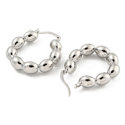 Rack Plating Brass Hoop Earrings EJEW-M247-12P-1