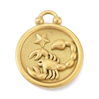 Real 18K Gold Plated Tone 304 Stainless Steel Pendants STAS-K291-01G-12-1