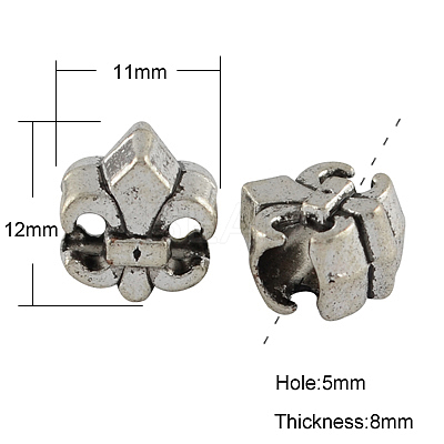 Tibetan Style Alloy European Beads LS-MPDL-4928-S-LF-1