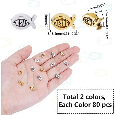160Pcs 2 Colors Tibetan Style Alloy Beads FIND-AR0005-44-1
