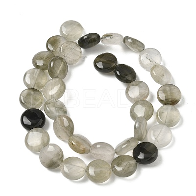 Natural Green Rutilated Quartz Beads Strands G-F790-H01-03-1