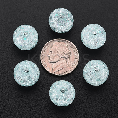 Transparent Crackle Acrylic Beads MACR-S373-66B-N11-1